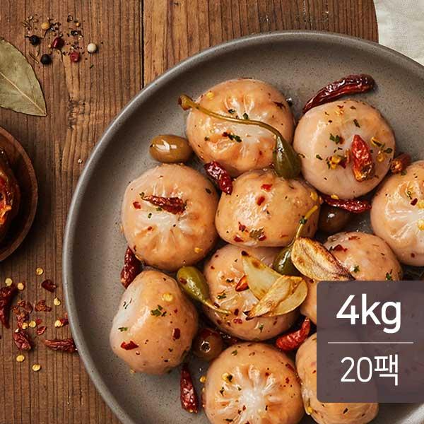 맛있닭 닭가슴살 한끼 만두 김치 200g x 20팩(4kg)