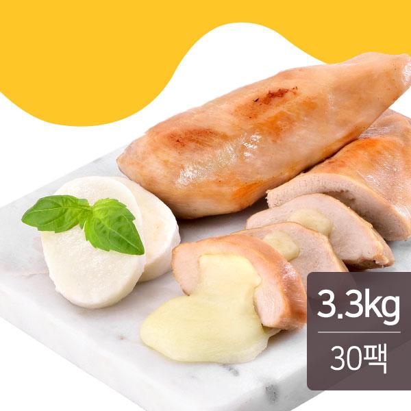 치품닭 치즈품은 훈제 닭가슴살 오리지널 110g x 30팩(3.3kg)