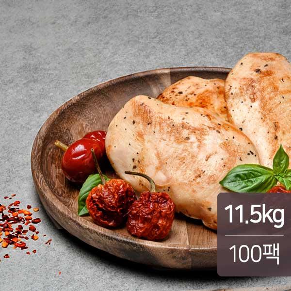 리얼원 수비드 닭가슴살 (하바네로) 115g X 100팩(11.5kg)
