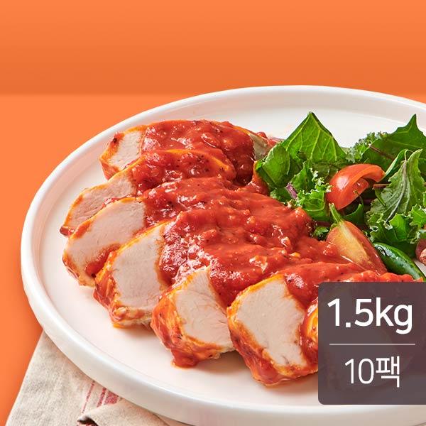 잇메이트 슬라이스 소스 닭가슴살 토마토 로제 150g X 10팩(1.5kg)