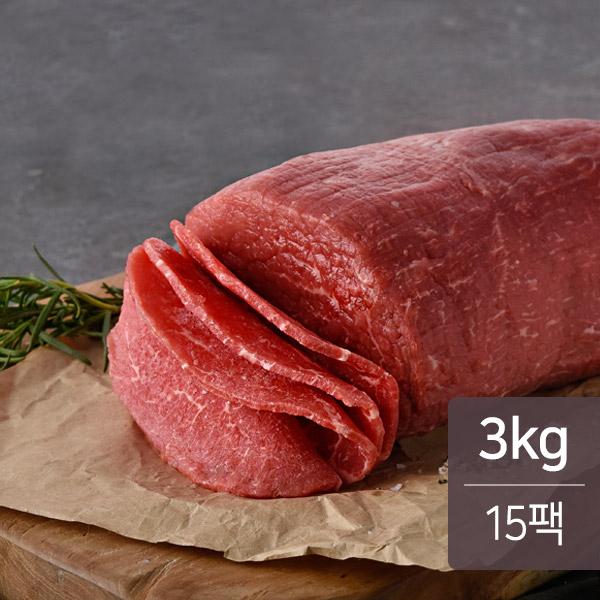 신선애 냉동 저지방 소고기 홍두깨살 슬라이스 200g X 15팩(3kg)