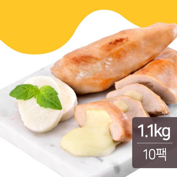 치품닭 치즈품은 훈제 닭가슴살 오리지널 110g x 10팩(1.1kg)