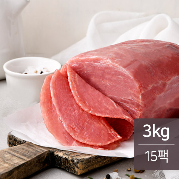신선애 냉동 돼지고기 뒷다리살 200g X 15팩(3kg)