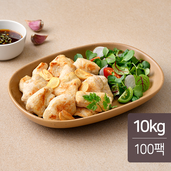 맛있닭 스팀 닭가슴살 마늘맛 100g X 100팩(10kg)