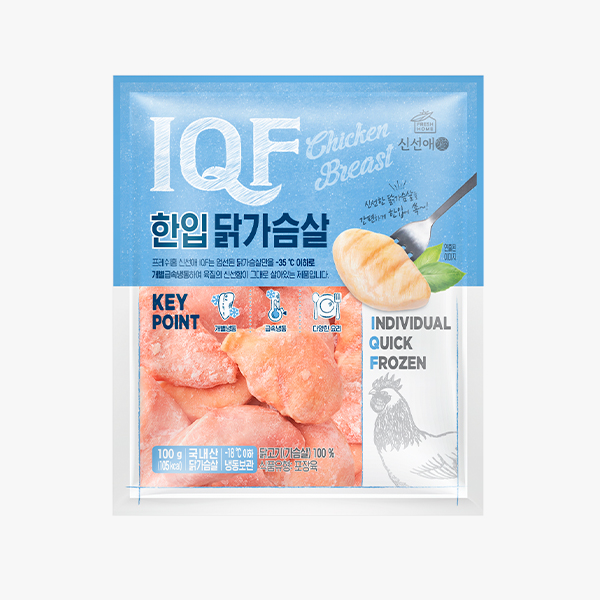 신선애 IQF 한입 생 닭가슴살 100g~1kg