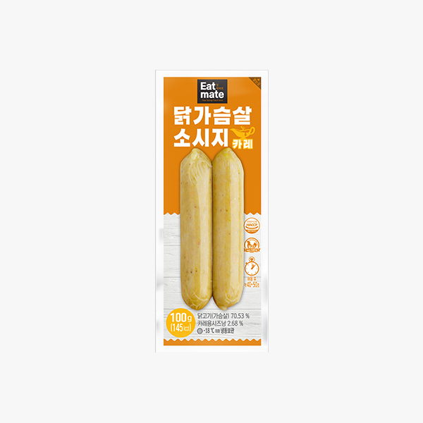 잇메이트 닭가슴살 소시지 카레 1팩