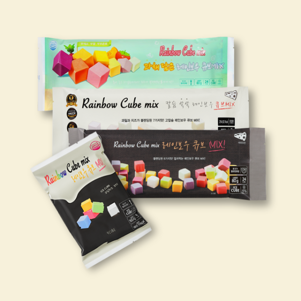 [단미푸드] 레인보우 과일 큐브 MIX