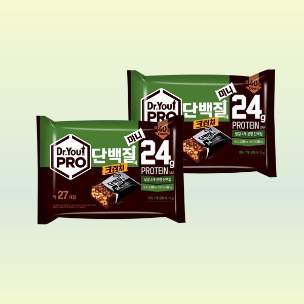 닥터유PRO 단백질바 크런치 미니 280g