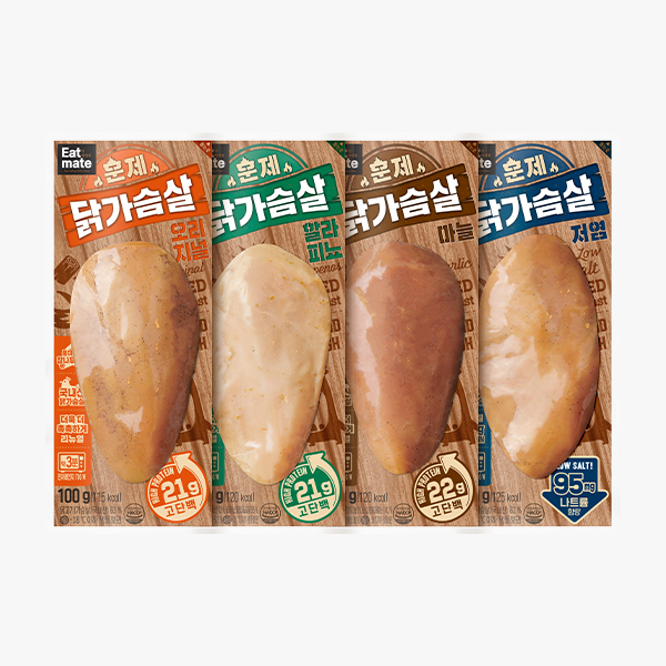★1팩 1,575원★ [잇메이트] 훈제 닭가슴살
