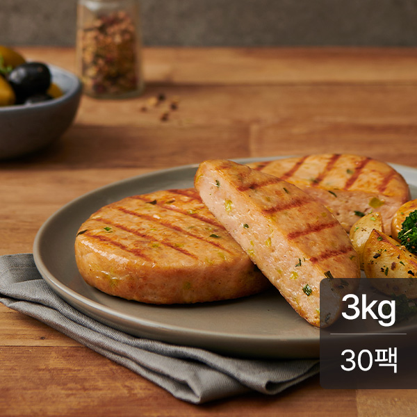 맛있닭 닭가슴살 스테이크  오리지널 100g X 30팩(3kg)