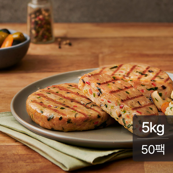 맛있닭 닭가슴살 스테이크  야채맛 100g X 50팩(5kg)