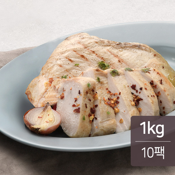 맛있닭 소프트 닭가슴살 혼합(고추4,마늘3,탄두리3) 100g X 10팩(1kg)