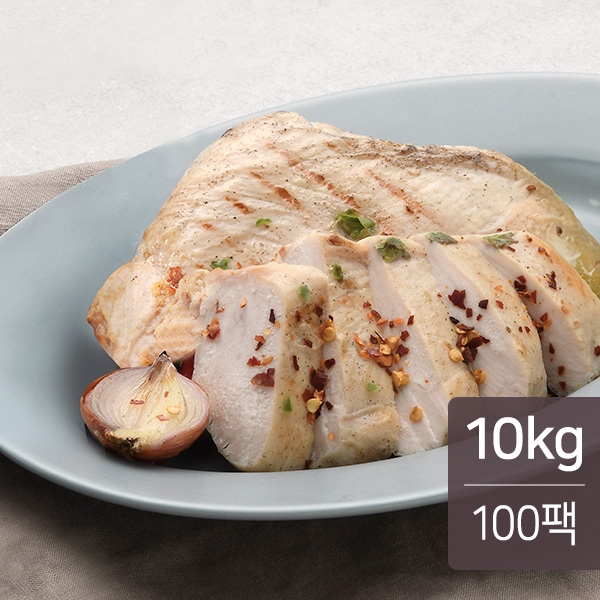 맛있닭 소프트 닭가슴살 고추맛 100g X 100팩(10kg)