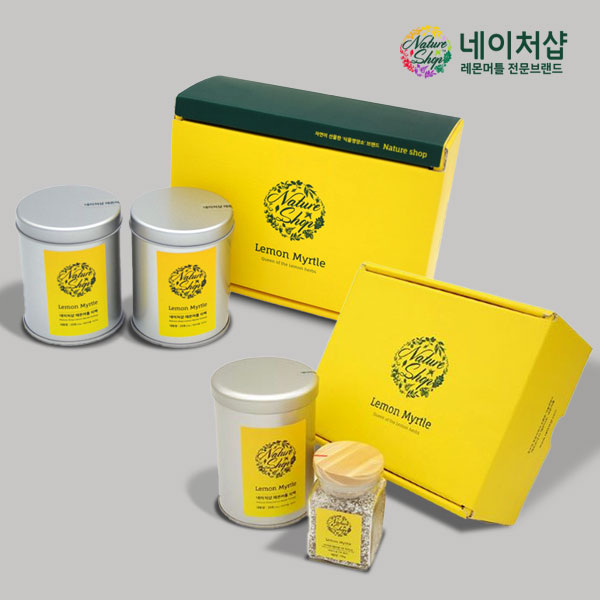 네이처샵 레몬머틀 티백 & 솔트 선물세트