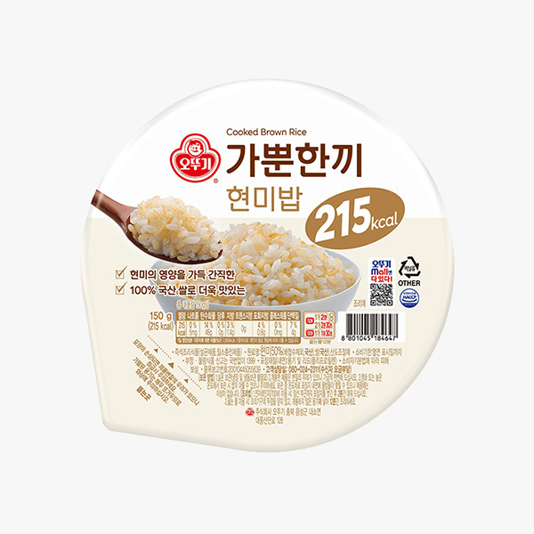오뚜기 가뿐한끼 현미밥 150g