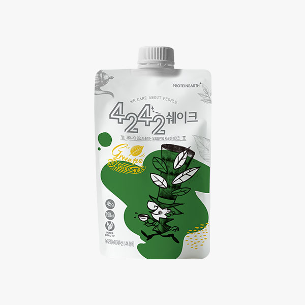 [프로틴어스] 4242 녹차 파우치 쉐이크 1팩 900원부터!