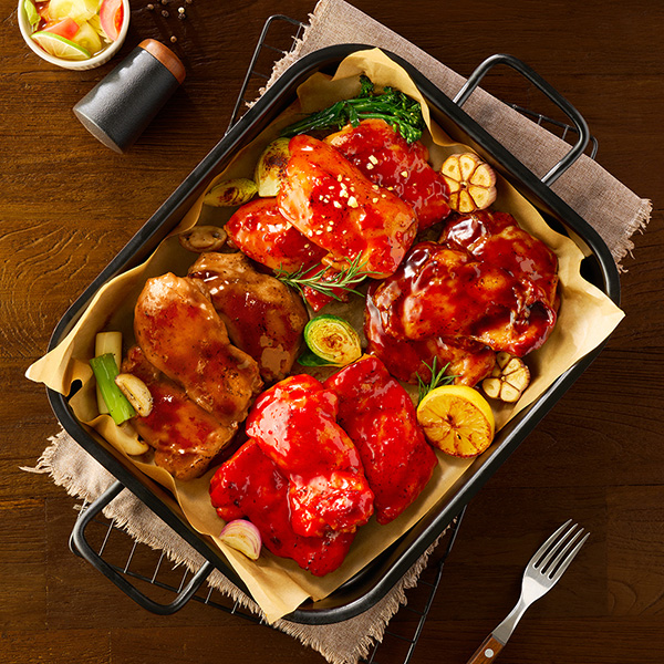 한끼통살 오븐 순살 닭다리 혼합 100g