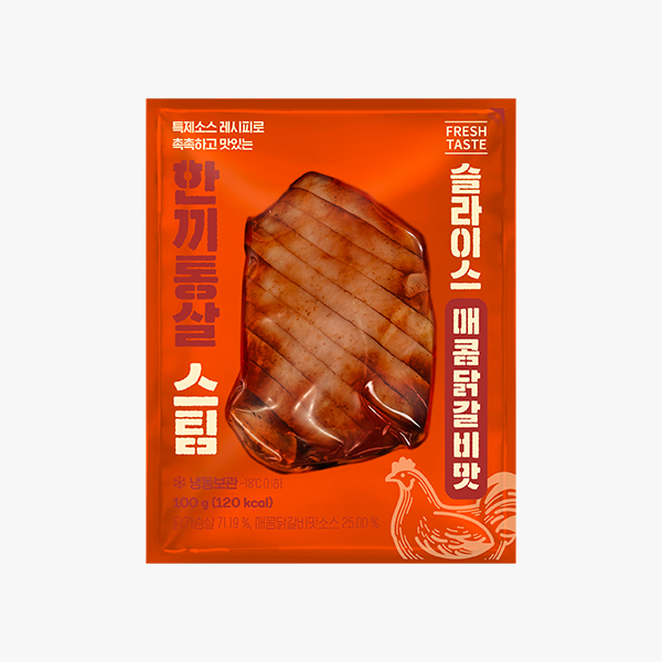 한끼통살 슬라이스 닭가슴살 100g