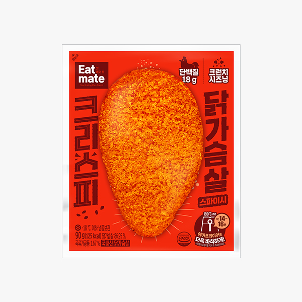 잇메이트 크리스피 닭가슴살 스파이시 90g