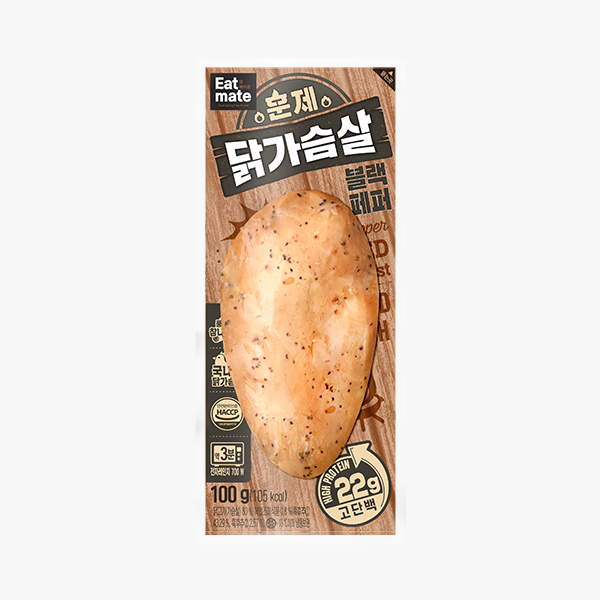 잇메이트 훈제 닭가슴살 블랙페퍼 100g