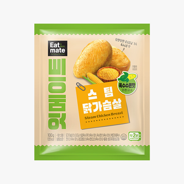 잇메이트 스팀 닭가슴살 옥수수콘 100g