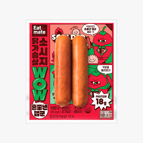 [마감세일] 잇메이트 닭가슴살 소시지 WOW 팩당 1,000원!