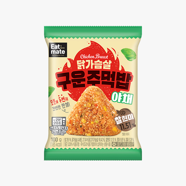 [잇메이트] 닭가슴살 찰현미 구운주먹밥 ★1팩 1,500원★