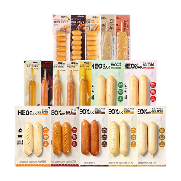 [허닭] BEST 닭가슴살 소시지 골라담기