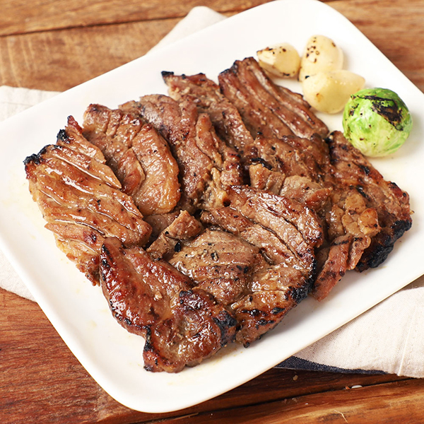 [인정식탁] 칼집 양념 목살 돼지왕구이