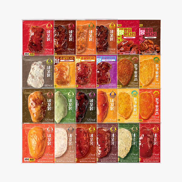 [네네치킨] 닭가슴살 & 닭다리살 10+10팩 골라담기