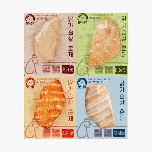 [푸드원] 훈제 닭가슴살 100g (냉동)