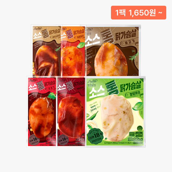 [맛있닭] 소스 닭가슴살 6+6 & 12+12