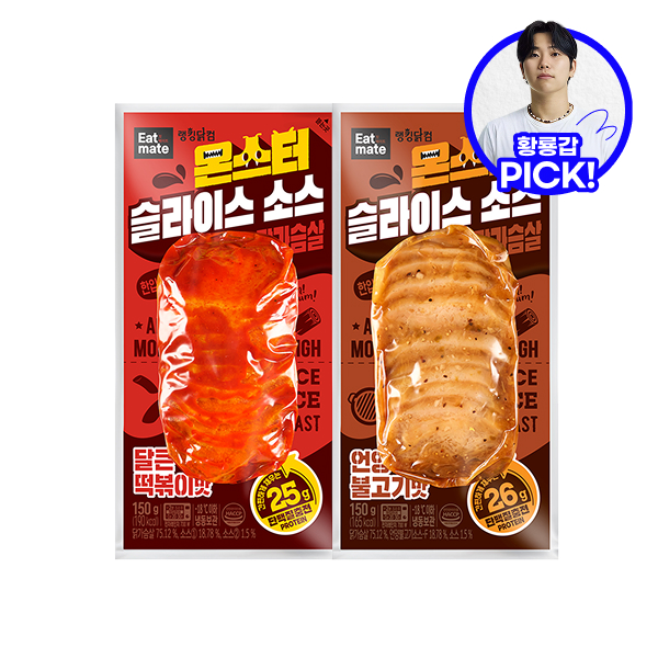 【황룡갑 PICK】 [잇메이트] 몬스터 슬라이스 소스 닭가슴살 최대 44% 할인