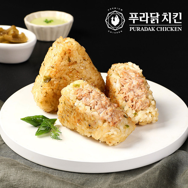 [푸라닭] 맛이 좋은 소스 바른 주먹밥