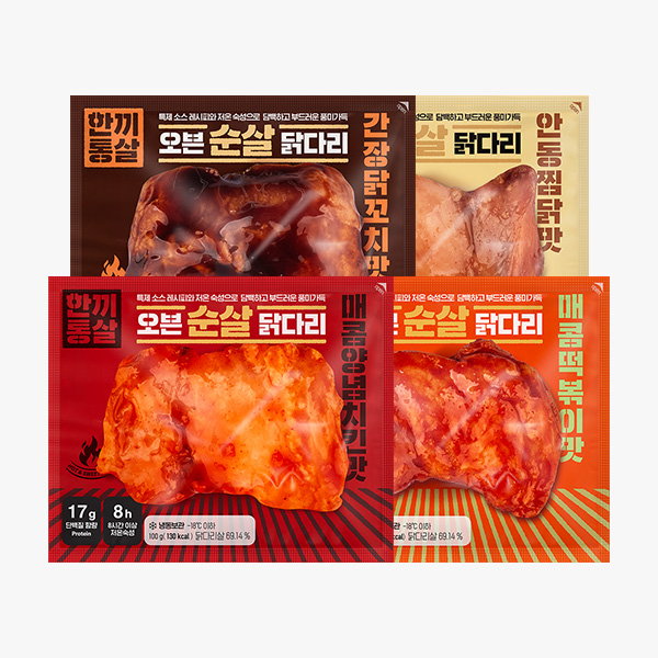 한끼통살 오븐 순살 닭다리 혼합 100g
