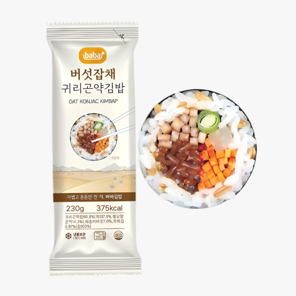 [올곧바바] 냉동 귀리 곤약 김밥