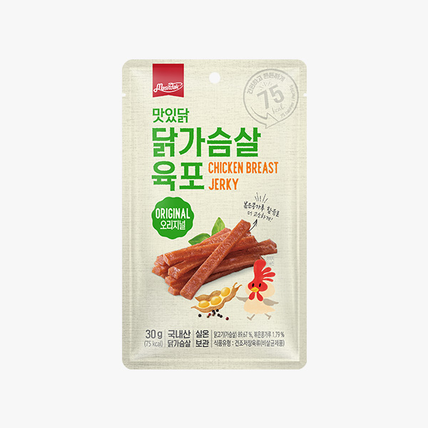 맛있닭 닭가슴살 육포 오리지널 10팩