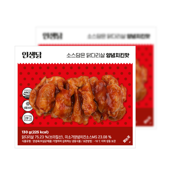 인생닭 소스담은 닭다리살 양념치킨맛 130g