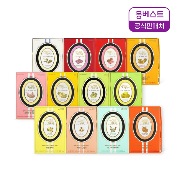 [몽베스트] 위드 더 블랜딩 하우스 티 & 콤부차 12종 6~50g
