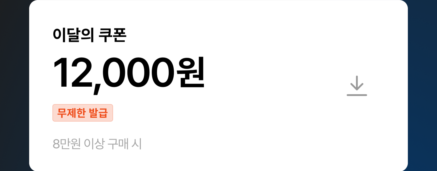 12,000원 쿠폰