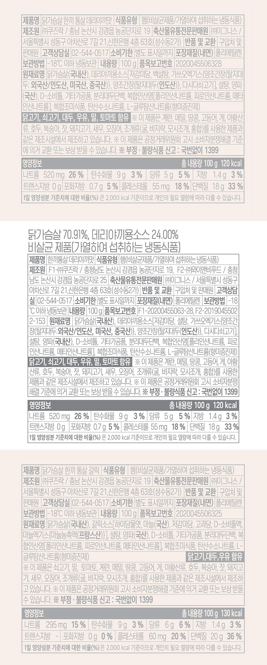 한끼통살