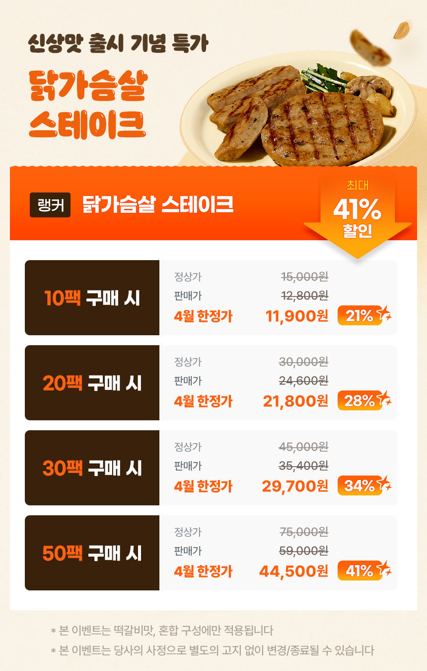 랭커 닭가슴살 스테이크 인트로